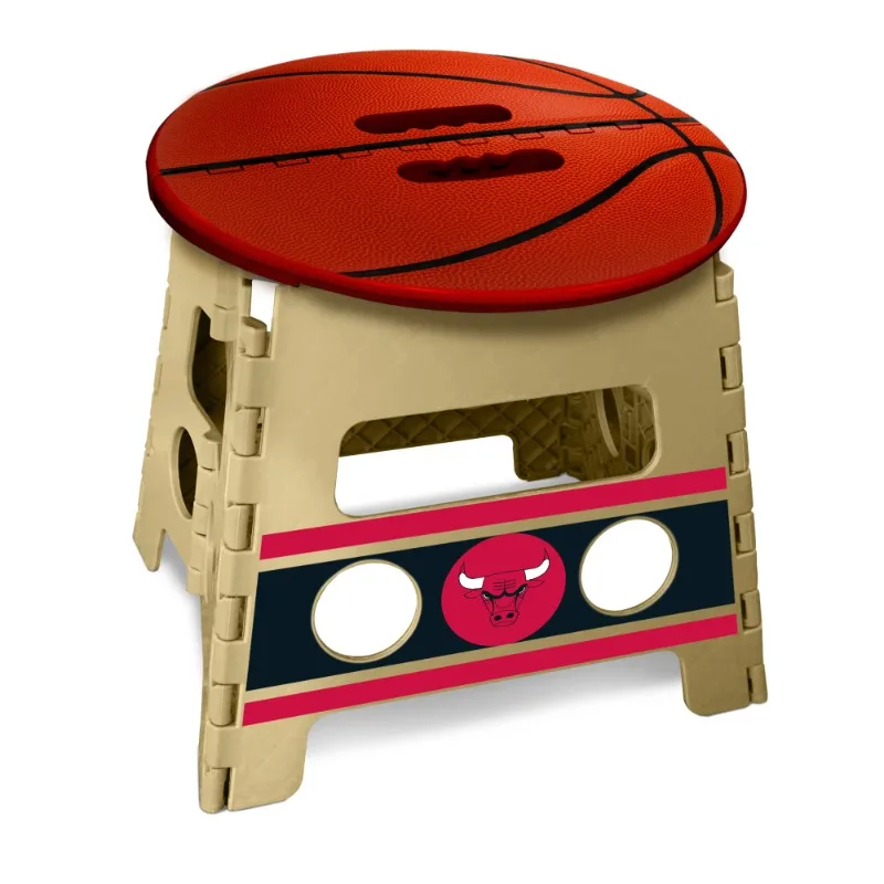 Chicago Bulls Folding Step Stool 14x13 Folding Stool  Kids Chair Cute Mini Stools for Boys and Girls Kids Chair camping chair outdoor folding chair aluminum alloy fishing bbq stool folding stool portable picnic travel chair