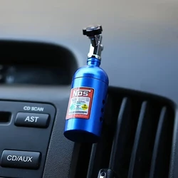 Premium Aluminium Car Air Freshener - Blue Scent Boxed Vent Perfume Refill (Blue)