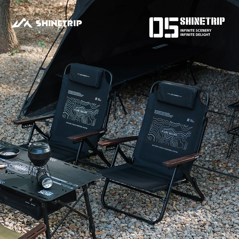 SHINETRIP リクライニングチェア ShineTrip アウトドア 6段階調整 折りたたみ式 ポータブル