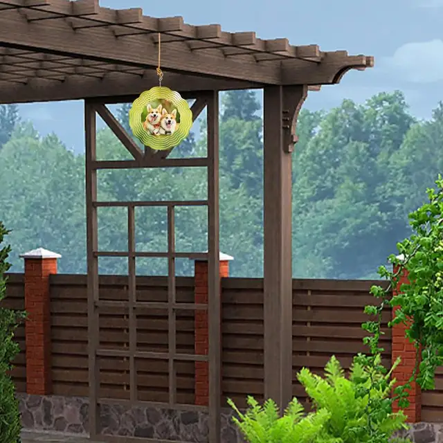 Üres Szublimációs Szél Fonógépek Kétoldalas Alumínium 3D Szélcsengő Felfüggesztés - Image 3