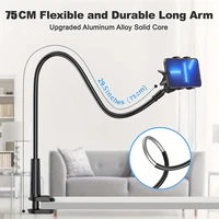 Adjustable Clip Phone Holder Stand Portable Flexible Lazy Bed Desktop Bracket Desk Mount Stand Base For iPhone 16 Samsung Huawei - Image 3