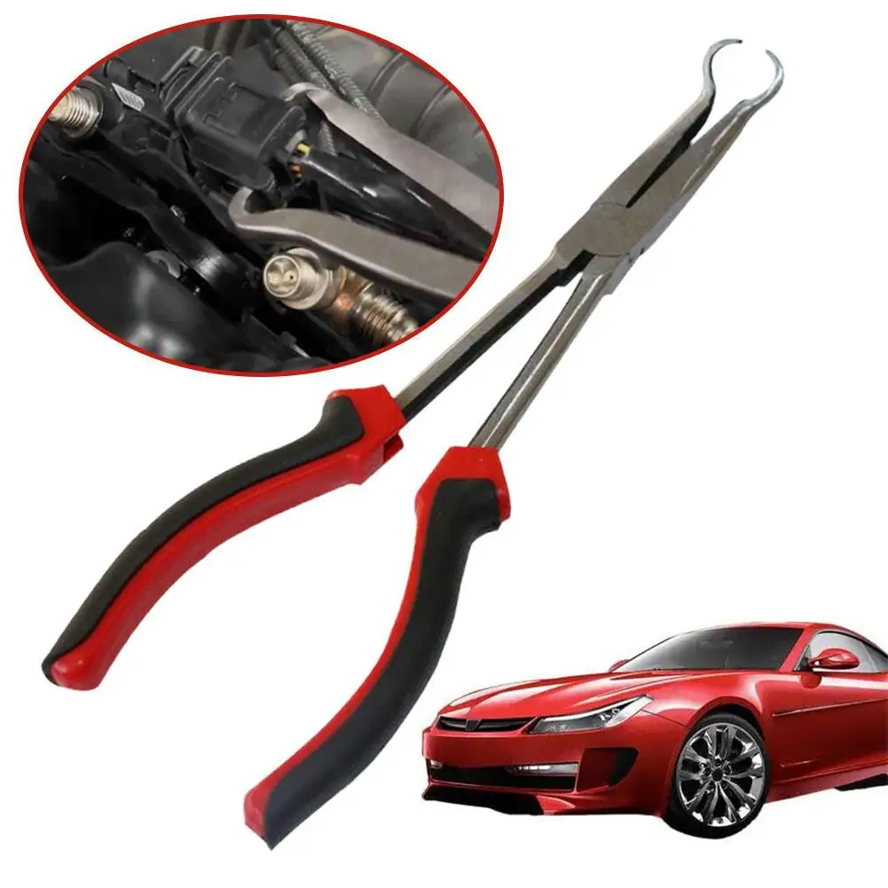 

Long Spark Plug Wire Removal Pliers Carbon Steel Convenient Repair Tool Labor Saving Hand Tools Portable Cylinder Cable Removal