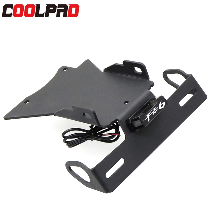 YAMAHA FZ6 License Plate Holder LED Light FZ6N FZ6S 2004-2010 FZ6 N/S Motorcycle Accessories Tail Tidy Fender Eliminator motorcycle license plate holder license plate holder