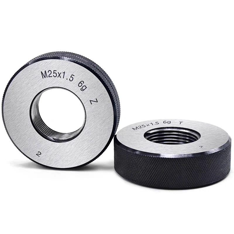 Thread ring gauge M2-M33 GO/NO GO Gage Metric Gauge 6g accuracy Precision external Screw Gage Fine Pitch Thread Test Tool 2pcs