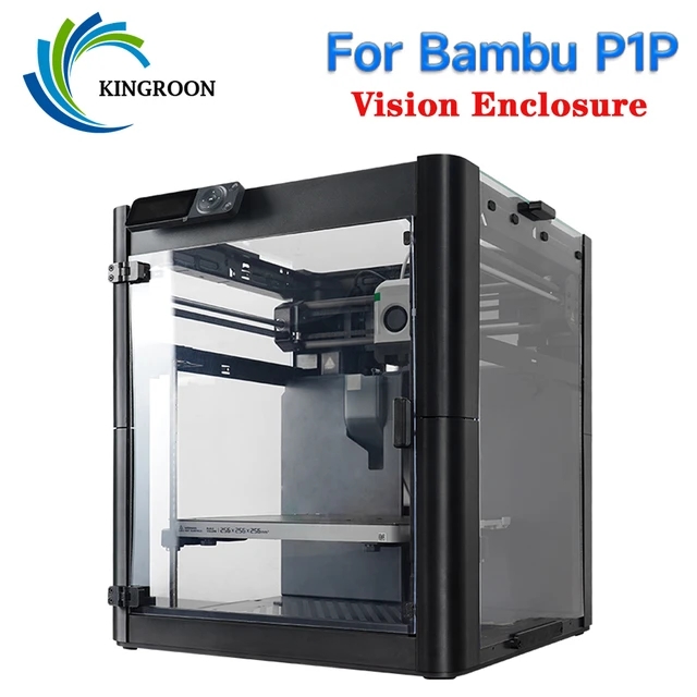 For Bambulab P1P Enclosure plate High Temperature Resistant PC Panels Shell  Black With Screws Fast Assemble Magnetic Sides - AliExpress