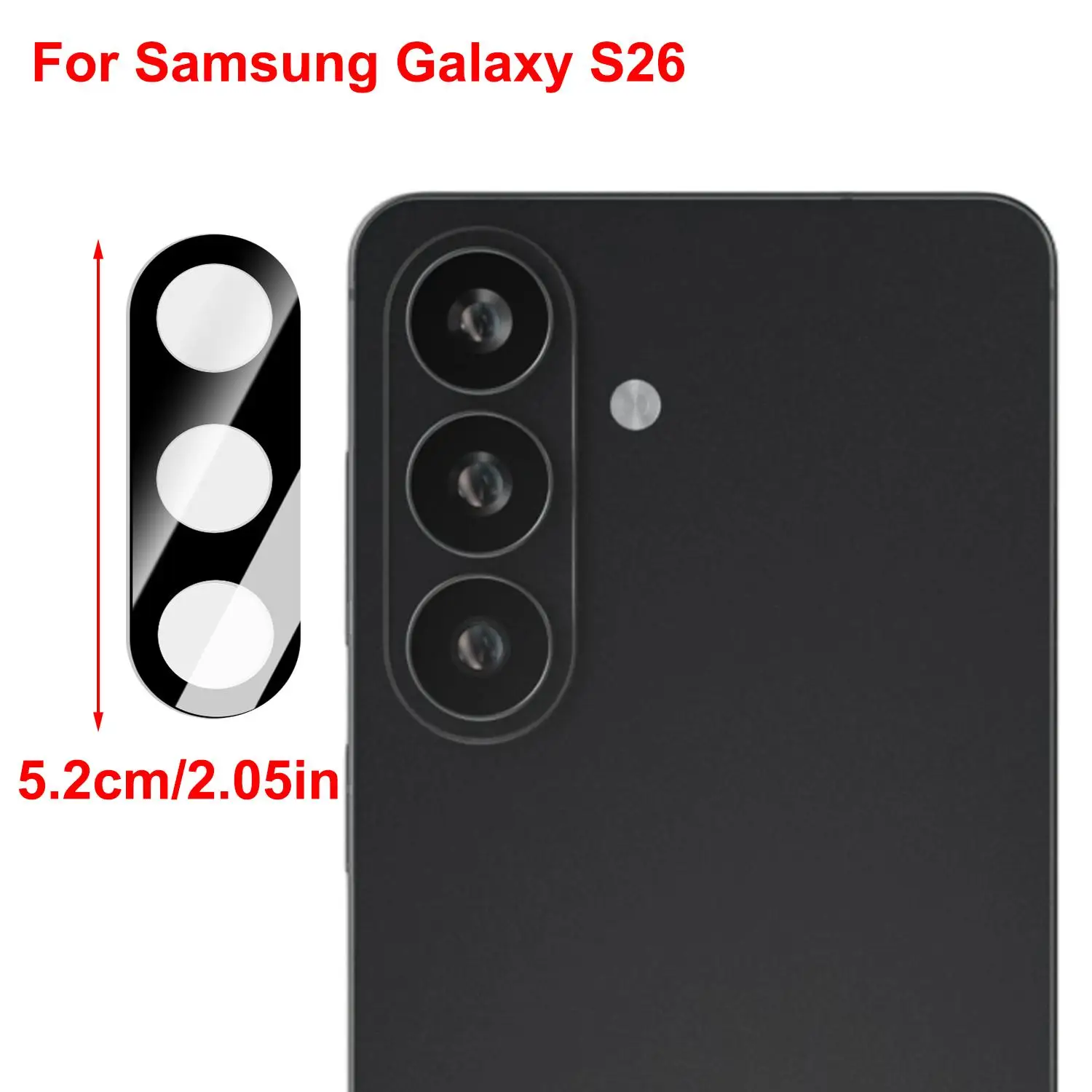 Ultra Clear 9H Tempered Glass Camera Lens Protector - Anti-Scratch, Case Friendly