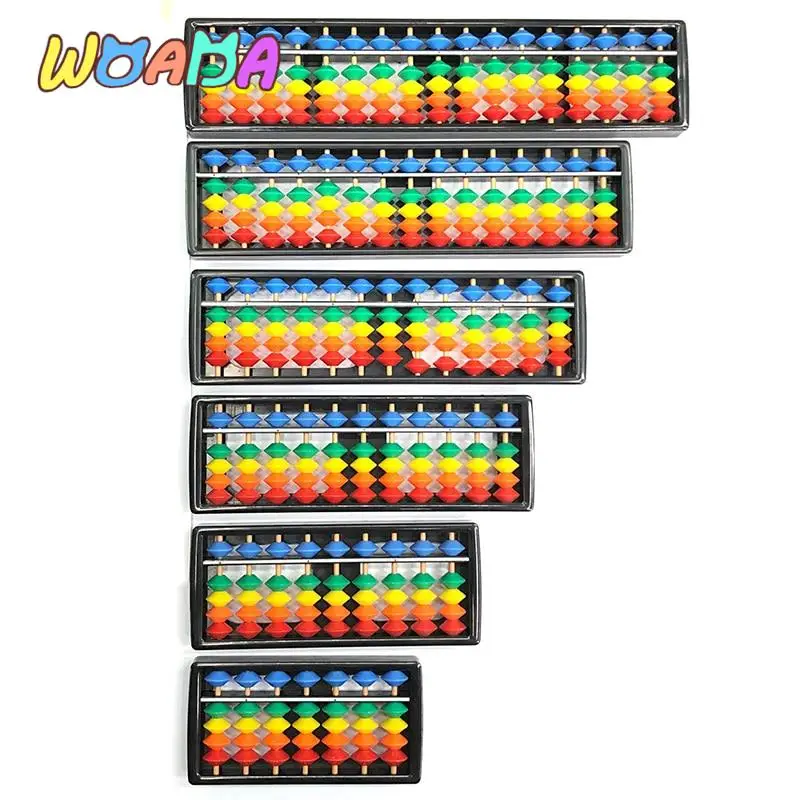 Digit Rods Standard Abacus Soroban Chinese Japanese Calculator Counting Tool Mathematics Beginners Caculating Toys 7/11/13/15/17