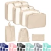7 Pcs/Set Travel Organizer Storage Bags Suitcase Packing Cubes Set Cases Portable Luggage Clothes Shoe Tidy Pouch Folding.-zmt 7 Pcs/Set Travel Organizer Storage Bags Suitcase Packing Cubes Set Cases Portable Luggage Clothes Shoe Tidy Pouch Folding.-zmt