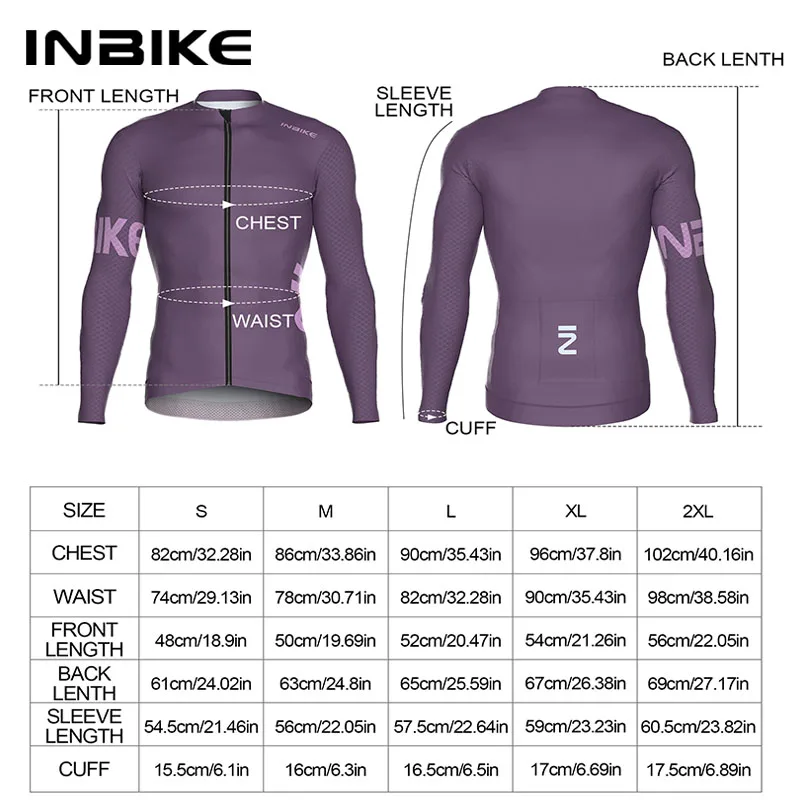 INBIKE Men’s Cycling Long Sleeve Breathable MTB Clothing Bicycle Jersey for Men Road Bike Top Shirts with Pocket Cycling Clothes 6