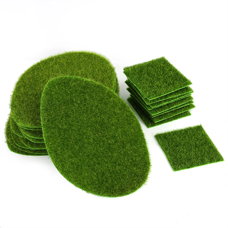 Mini Artificial Green Grassland Fairy Garden DIY Micro Landscape Simulation Moss Lawn Turf Mat Home Floor Decorative