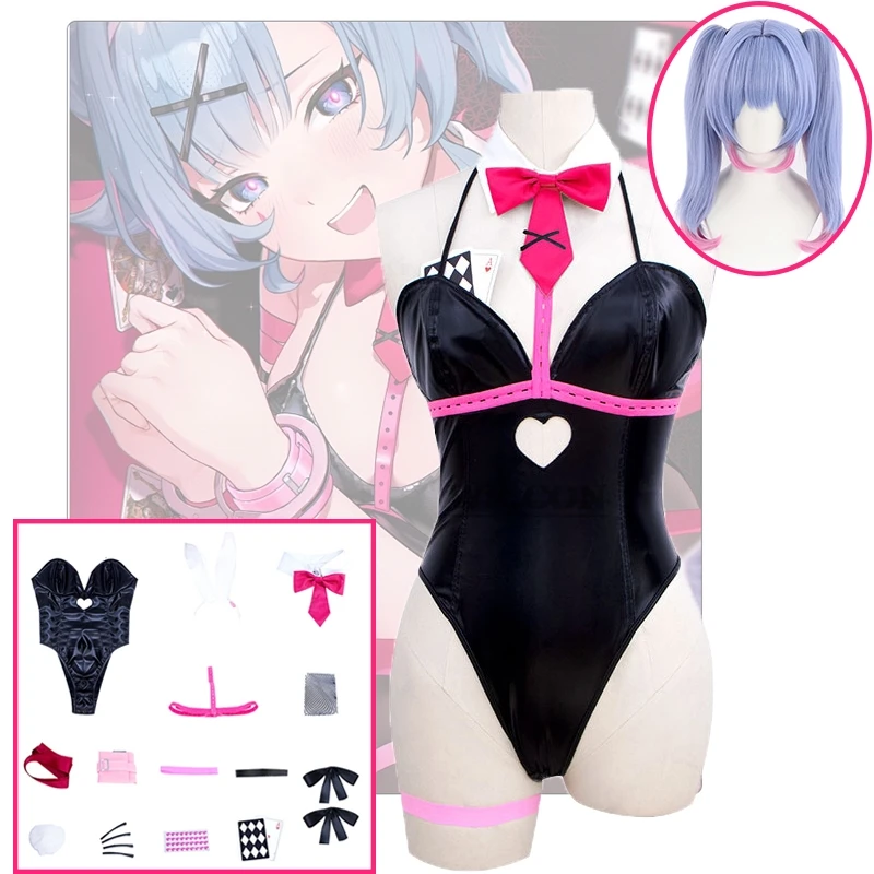 

Project Sekai Colorful Stage Rabbit Hole Cosplay Wig Heat Resistant Role Play Idol Vtuber Headwear Halloween cosplay Bunny Girl