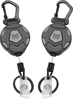 2-Pack Heavy Duty Carabiner Badge Holder, 1