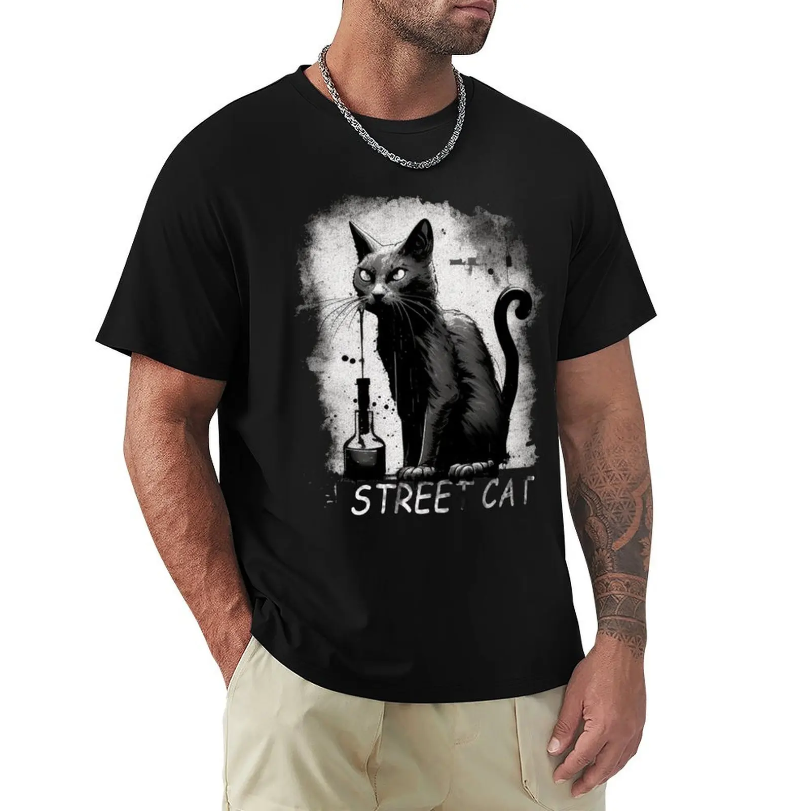 

Street Cat - Cats T-shirt new edition funnys plain t shirts men