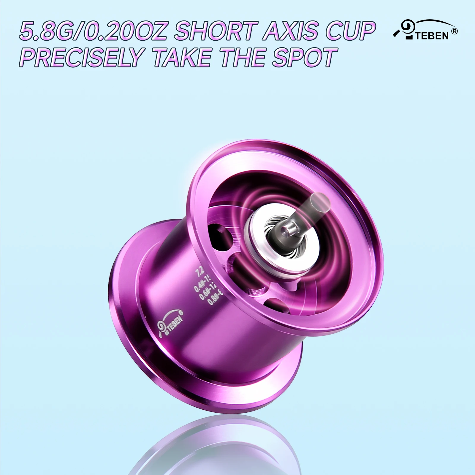 TEBEN LSY Carbon Fiber Baitcasting Reel Ultra-Lightweight 5+1