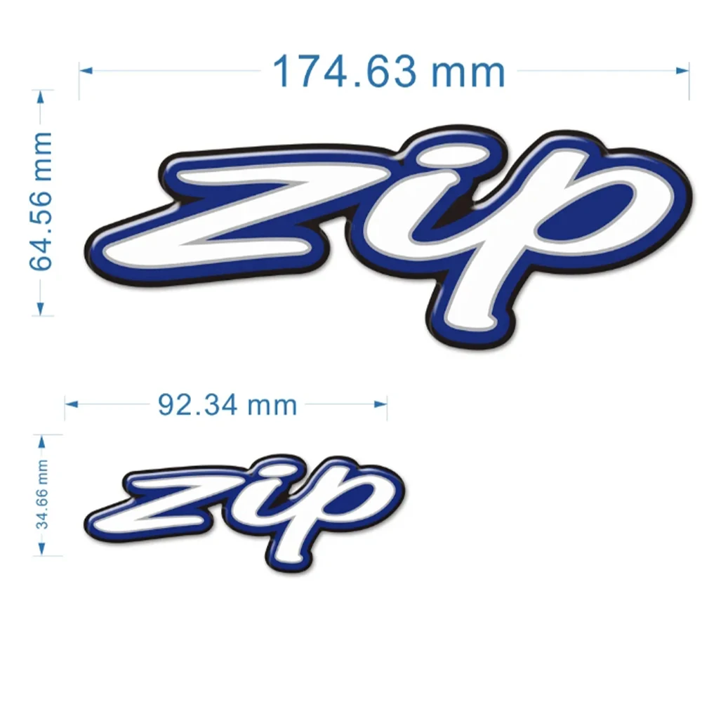 Zip 2T 4T 125 SP 50 100 50cc Scooter For Piaggio Vespa 3D Emblem Logo Decal Stickers