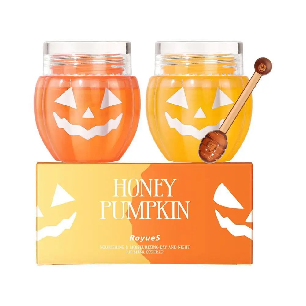 

Honey Pot Lip Balm Lip Balm For Day And Night Repair Pumpkin Jar Design Honey Pot Lip Balm With Wand Halloween Gift For Friends