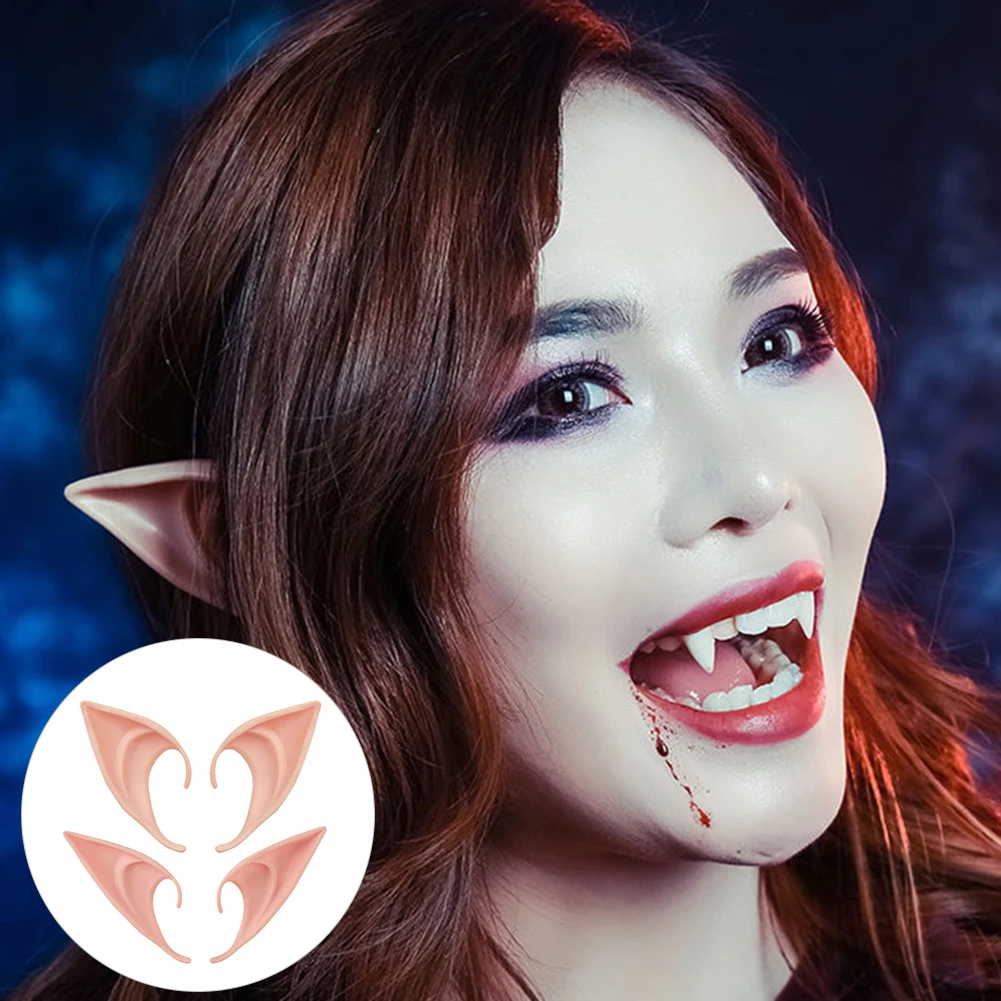 Halloween Elf Ears Avatar Goblin Monster Ears Angel Elf Latex Ears Fairy Cosplay Costume Accessories Decor Kid 3