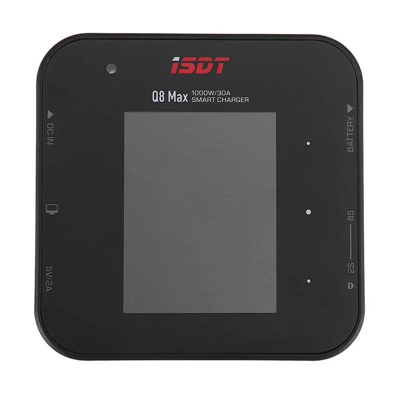 Vue détaillée des ports de sortie du chargeur ISDT Q8 1000W 30A pour batteries RC