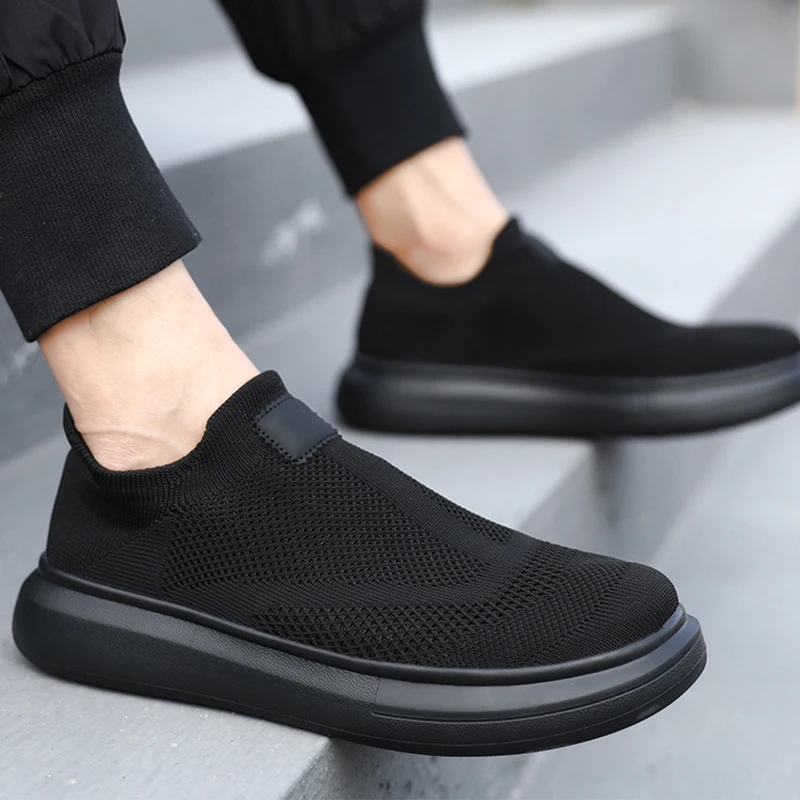 Breathable Couple Casual Sneakers Platform Male Loafers Soft Slip-on Women's Sneakers Summer Non-slip Casual Shoes Free Shipping