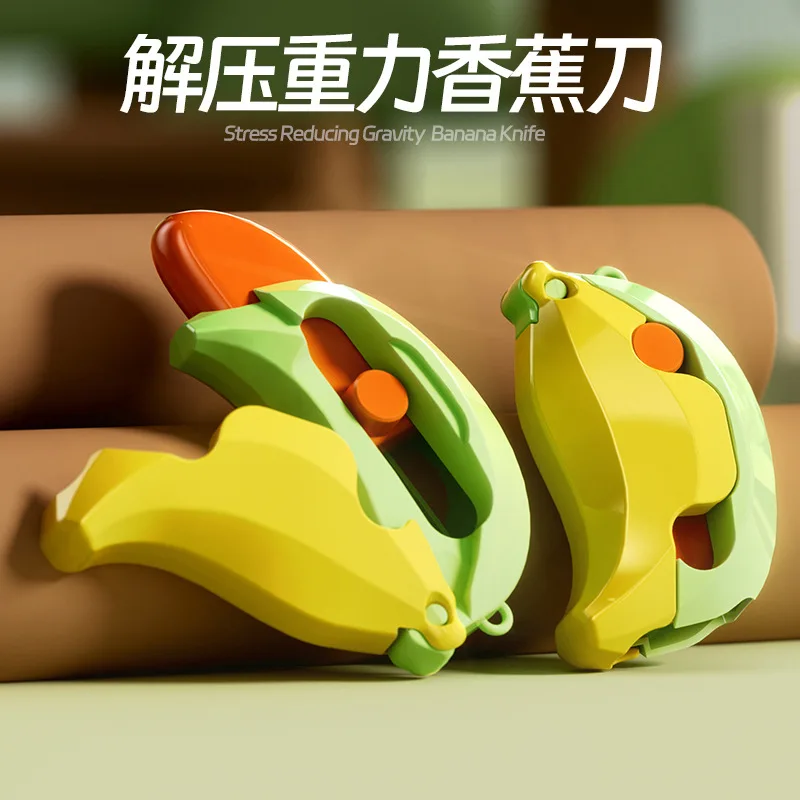 3DPrintingGravityKnifeeBananaFidgetKnivesRetractableModel