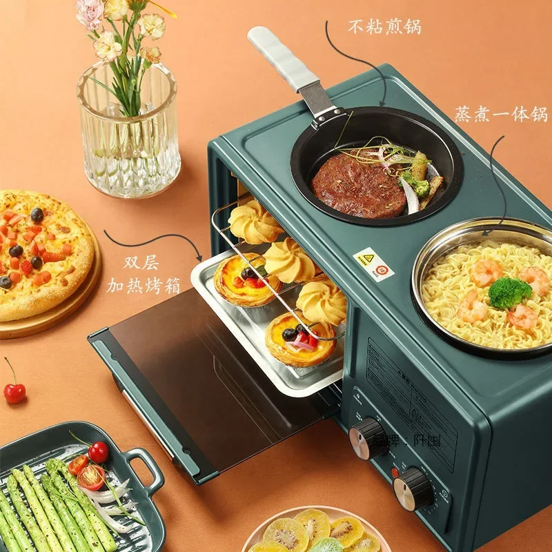 Multifunctional 4-in-1 home small sandwich breakfast machine Toaster toaster light food machine 4