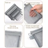 Large Capacity Portable Outdoor Travel Makeup Bag Transparent Mesh Storage Washing Bag Home Organization Tote Bag 6