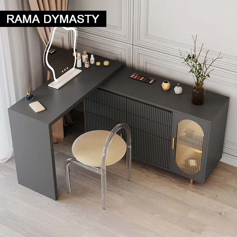 Commode moderne pour chambre à coucher, simple, coin moderne, petite table en span intégrée, lumière domestique de luxe 1 Commode moderne pour chambre à coucher, simple, coin moderne, petite table en span intégrée, lumière domestique de luxe 1