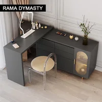 Commode moderne pour chambre à coucher, simple, coin moderne, petite table en span intégrée, lumière domestique de luxe 1