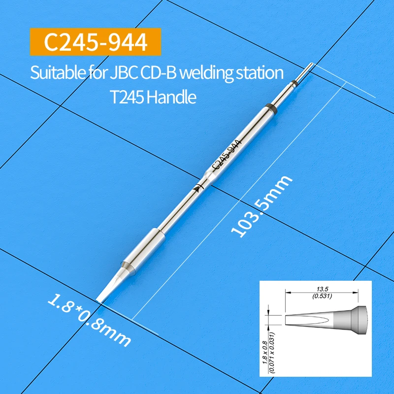 하이 퀄리티 C245 납땜 다리미 팁, C245-756 C245-966 C245-908, 범용 JBC T245 용접 핸들 납땜 스테이션