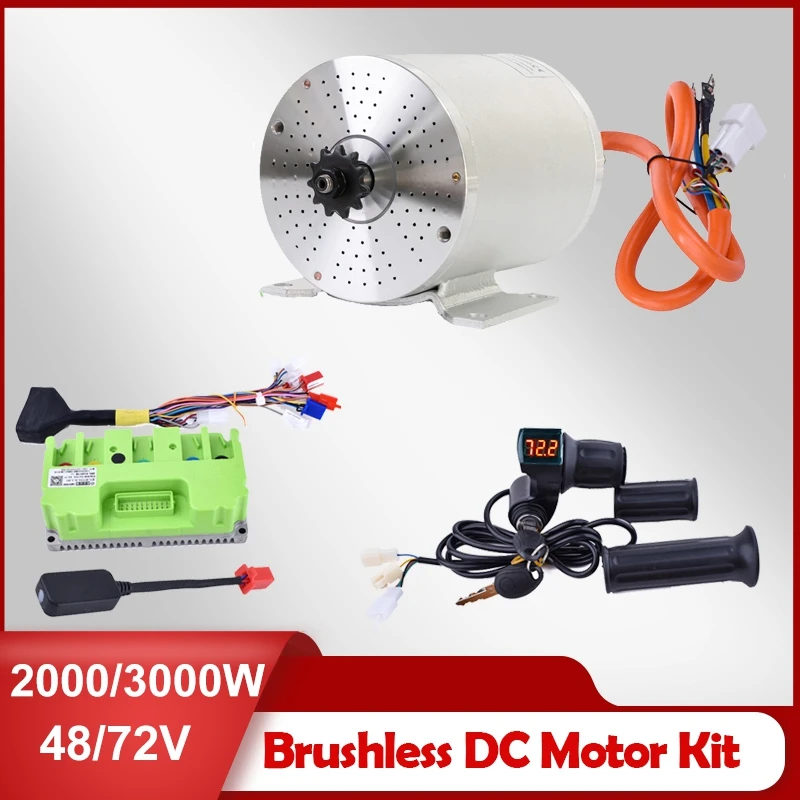 Motore Bici Elettrica 72V 3000W 48V 2000W Motore Brushless Con Controller Fardrive Per Scooter Moto Elettrico Go Kart