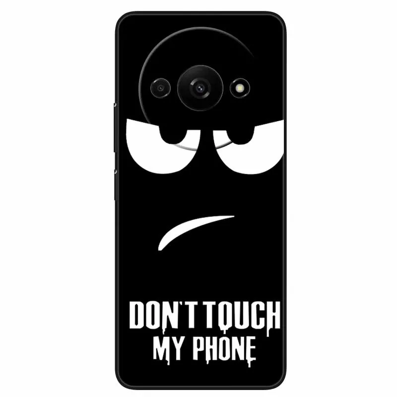 Animal Design Black Silicone Protective Case - Cool Wolf Edition