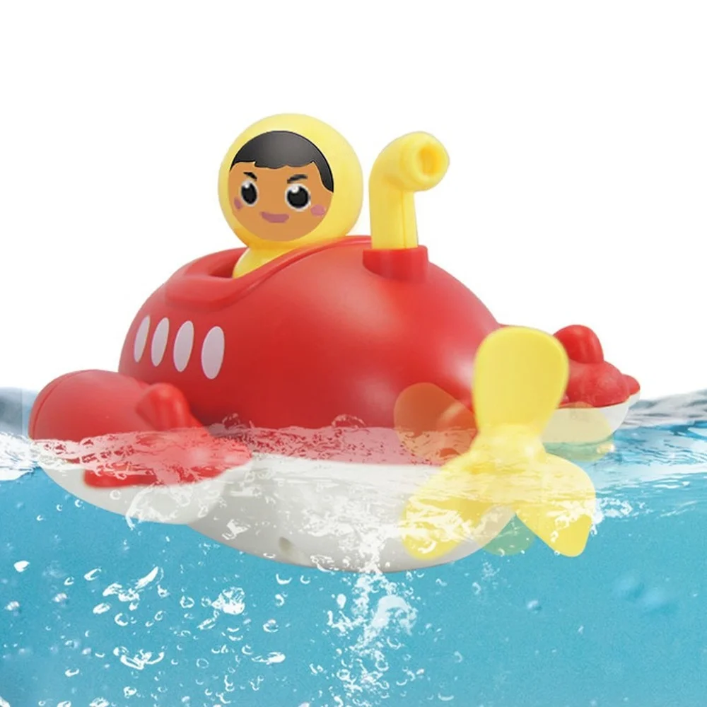 Baby Bath Toys Submarine Wind Up Toy Clockwork Ship Boat Kids Water Toys Swimming Pool Beach Game Toddler Boy Toys Children Gift — view 5