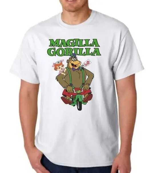 Magilla Gorilla & Ogee Riding T-Shirt Tee Cartoon Tv Show Hanna Barbera Total Tv