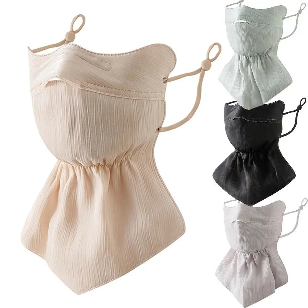 Ice Silk Face Cover Anti-UV Quick Drying Breathable Sunscreen Mask for Women