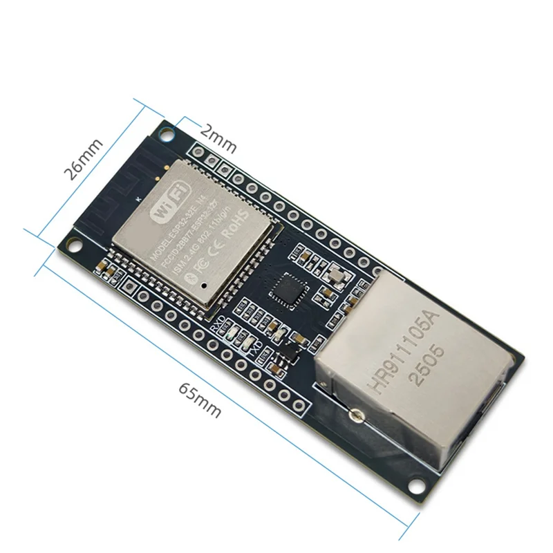B68C ESP32-ETH 내장형 직렬 포트 네트워킹 WIFI 콤보 이더넷 모듈 블루투스 호환 MCU ESP32 무선 게이트웨이