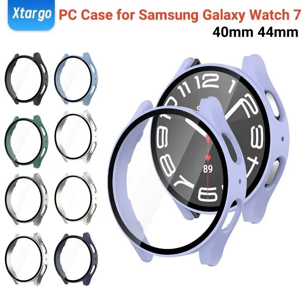 Premium Tempered Glass & PC Protective Bumper for Samsung Galaxy Watch - All-Around Screen Protector