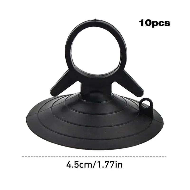 10Pcs 45mm Black/Clear Rubber Suction Cup Suckers Hook Car Sunshade Suction Cup Car Accessories