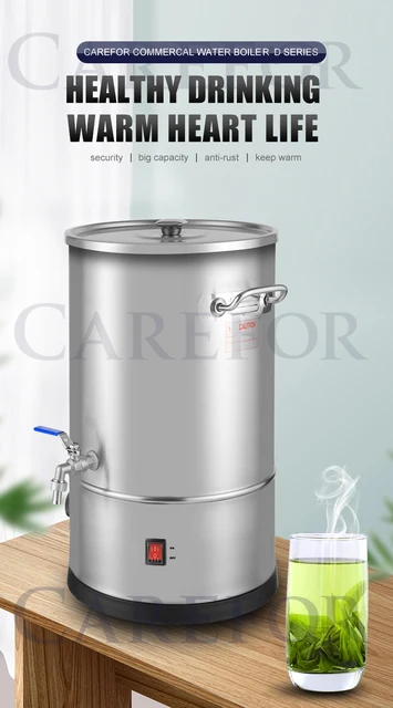 hotel commercial water boiler coffee percolator electric hot water dispenser  catering kettle urn stainless steel water urn - AliExpress