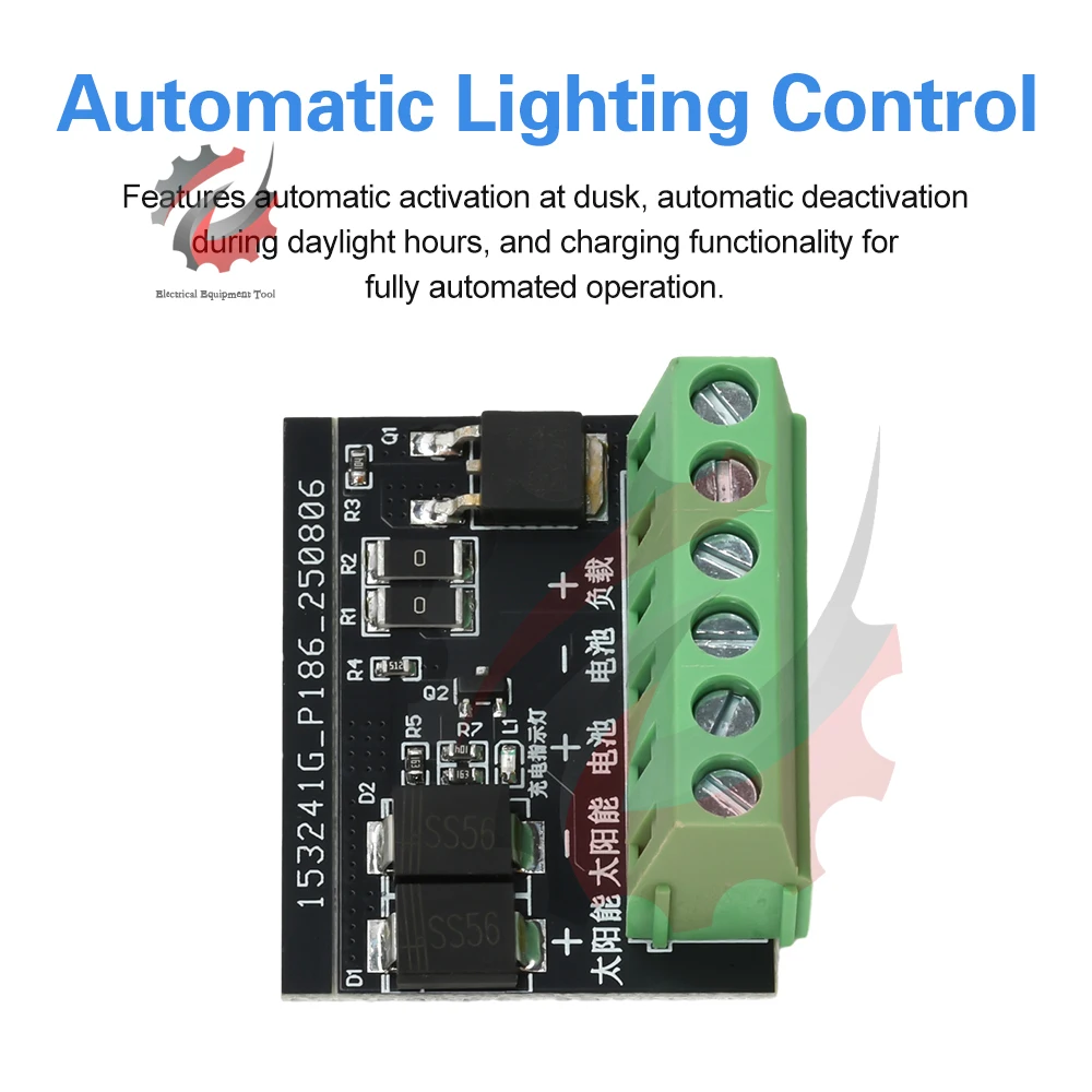 DC 3-45V 태양광 가로등 제어 회로 기판 LED 조명 완전 자동 드라이브 보드 라이트 스위치 태양광 충전 컨트롤러