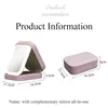 LED Mirror Makeup Storage Box Cosmetics Storage Box Fashion Portable Travel Makeup Bag Simple Makeup Case with Mirror for Woman 5