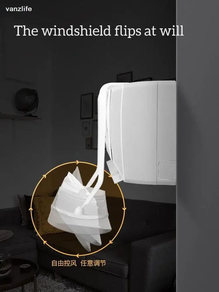 Air conditioning baffle Universal Wall-Mounted Air Conditioning Windshield Anti-Direct Blowing Windproof Cold Air Guide for Home Conditioner