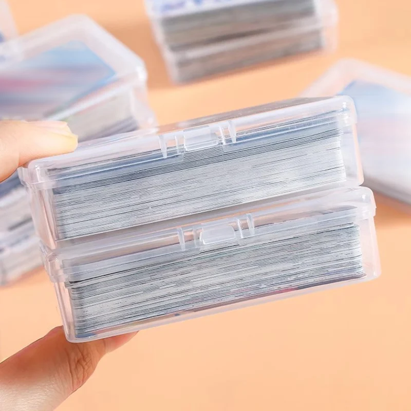 3pcs Transparent Playing Cards Storage Boxes Plastic Games Card Container Case Packing Poker Game Card Organizer