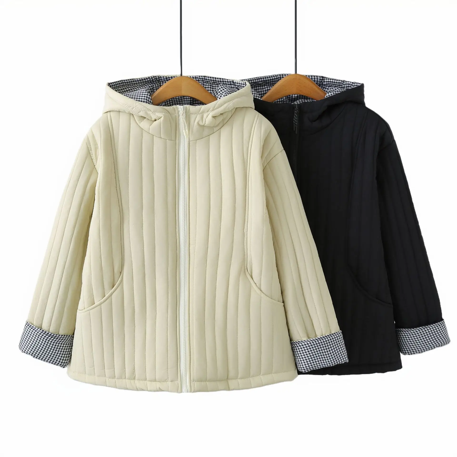 XXXXL Fashion Plus Size Women's Parkas 2025 Winter New Casual And Versatile Hooded Lightweight Padded Jacket Warm Coat 2521