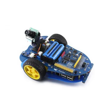 Kit di costruzione robot AlphaBot Smart Car Raspberry Pi con Raspberry Pi 3 modello B + AlphaBot + fotocamera con adattatore di alimentazione USA/UE