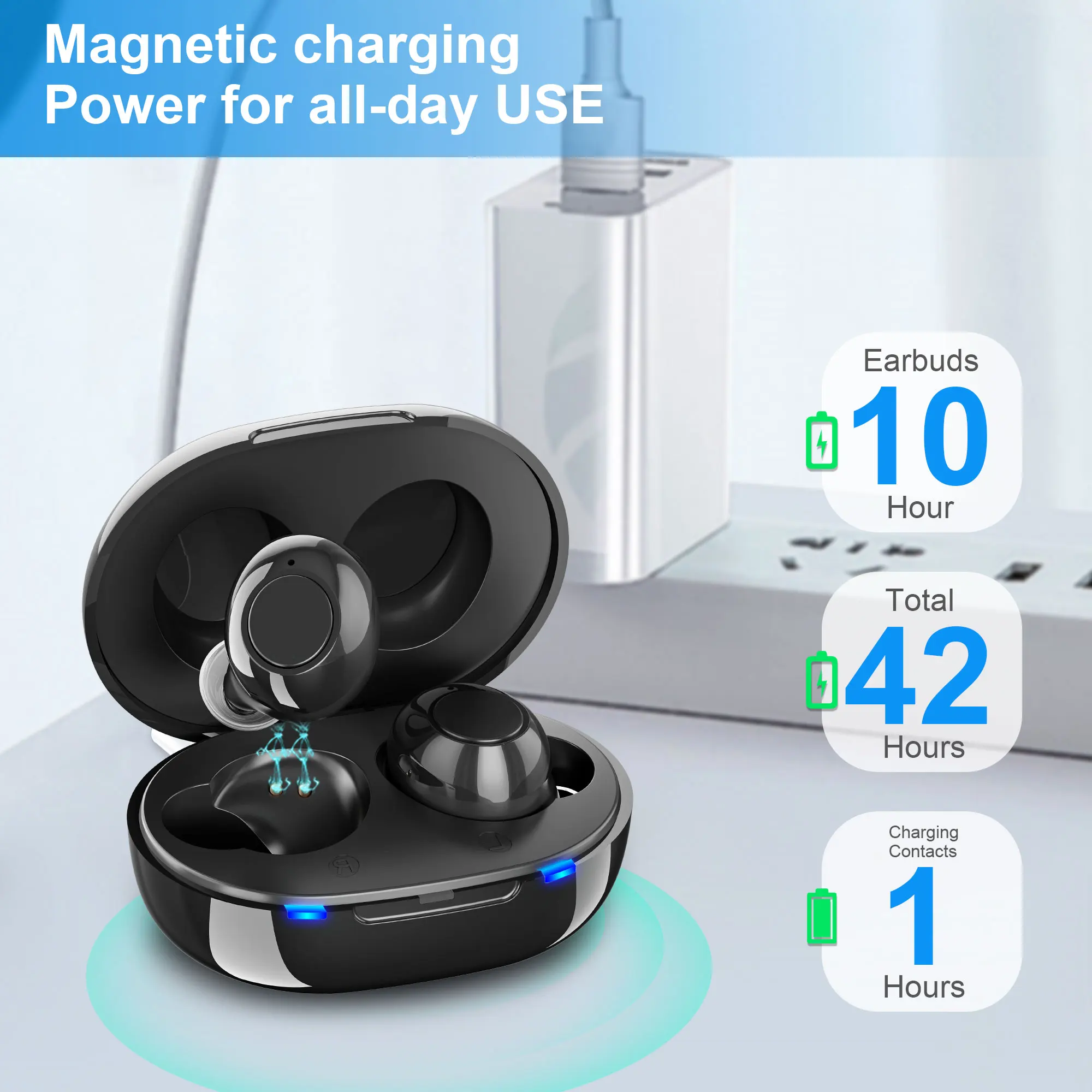 Digital Hearing Aid Rechargeable Hearing Aids For Deafness Elderly Sound Amplifier Hearing Loss Device with Noise Cancelling 2