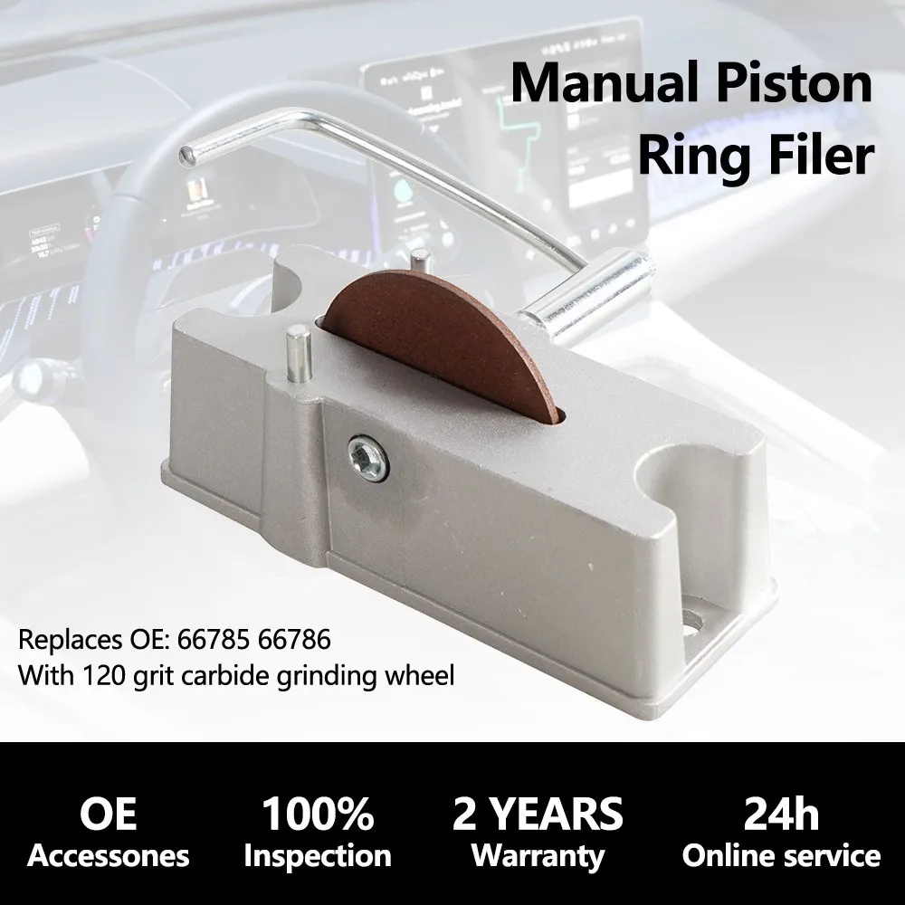 66785 66786 Manueller Aluminium-Kolbenring-Filierer zum Gewährleisten des Korrekten Kolbenring-Endabstands 120 Körnung Kit-Werkzeug – Detail 4