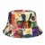 Summer Sun Protection Bucket Hat for Men Women Panama Cap Print Hip Hop Gorros Fishing Fisherman Hat Double Side Wear Fashion 42