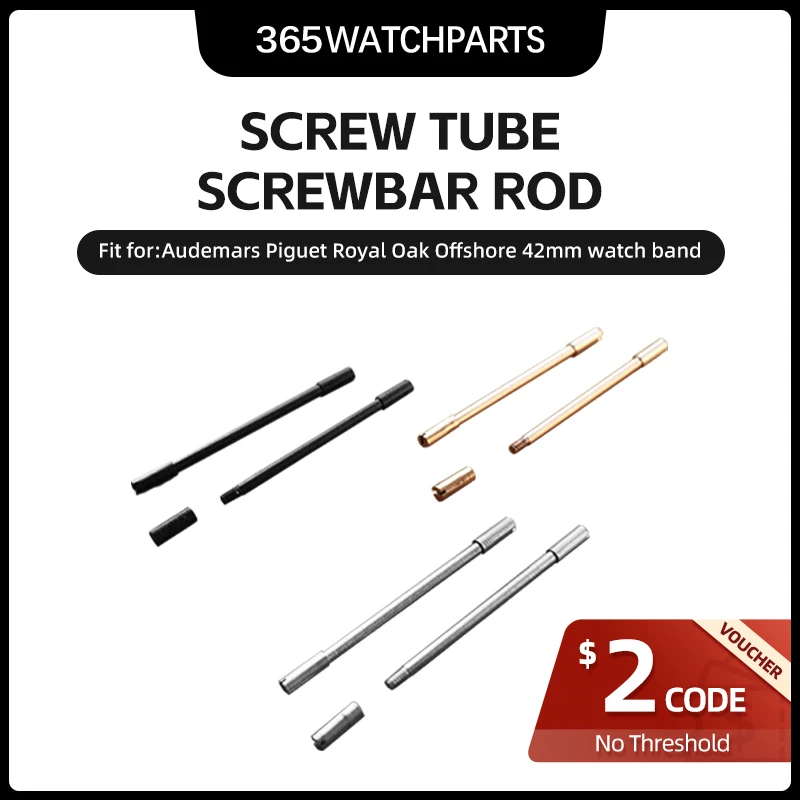 2 Pz/Set Vite Per Tubo A Vite Asta A Barra Lunga Per Audemars Piguet Royal Oak Offshore Diver 42Mm 15710 Cinturino Per Orologio