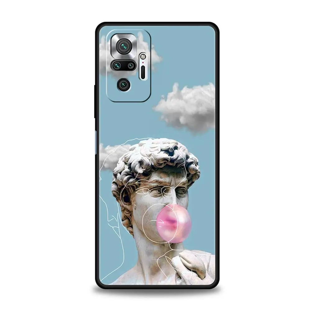 Artistic David & Mona Lisa Phone Case - Aesthetic Design Cover