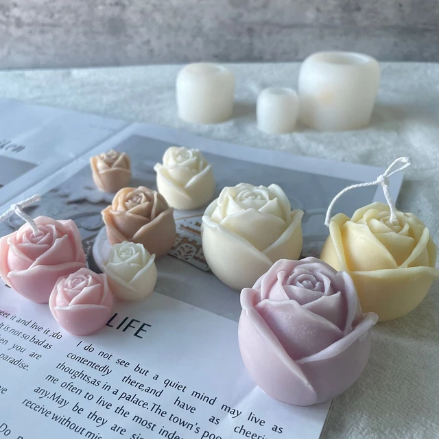 Stampo per candele in Silicone a forma di fiore di rosa stampi per torta al  cioccolato fondente aromaterapia candela in gesso stampo per sapone fatto a  mano stampo per dolci - AliExpress